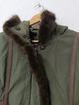 Chaqueta Georges Rech verde con pelo