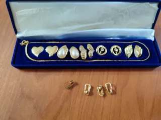 Conjunto bisutería collar y pendientes