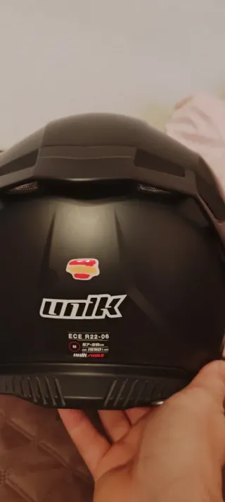 Casco de moto integral negro