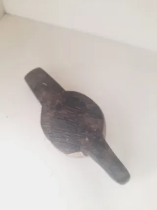 Lamparina/Candeia a Óleo Pedra/Madeira