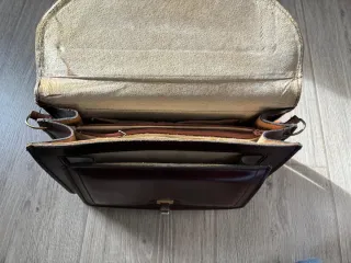 Bolso Piel Vintage Marrón