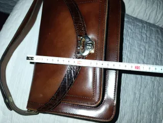 Bolso Piel Vintage Marrón