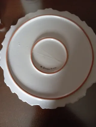 Tris Maiolica: Orologio, Portabicchieri, Piatto