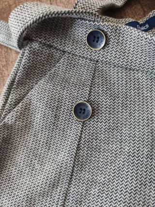 Pantaloncino bambina con bretelle 140cm