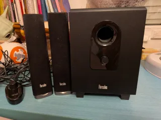 Altavoces Hercules XPS 2.1 40 Slim Negros
