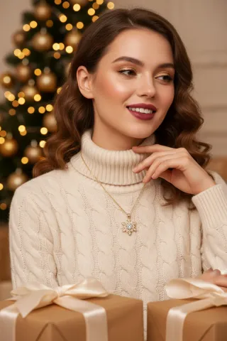 Collar Acero Quirúrgico Estrella Cristal