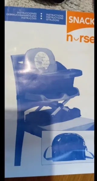 Trona portátil plegable con bolsa