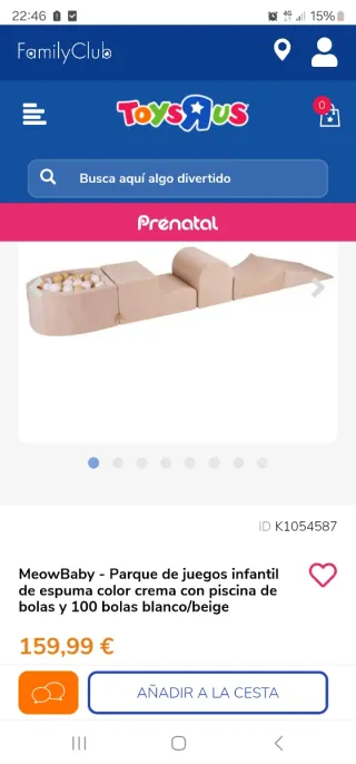 Parque de espuma para bebé Meowaby