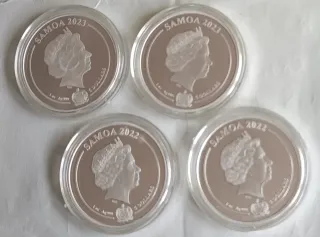 4 Monete d'Argento 1oz Looney Tunes Samoa