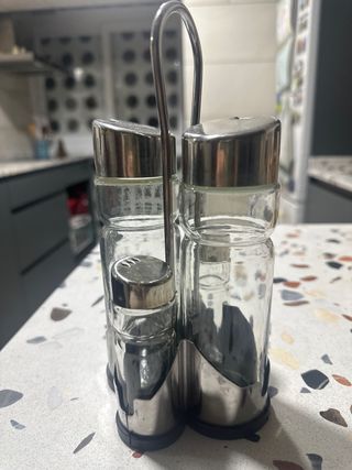 Set Aceitera Vinagrera Salero Pimentero