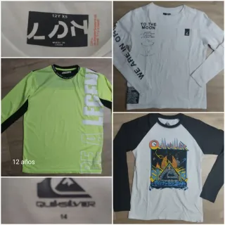 Camisetas manga larga marcas variadas
