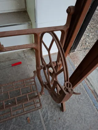 Pie máquina de coser vintage