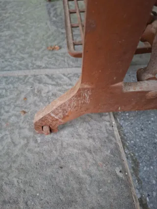 Pie máquina de coser vintage