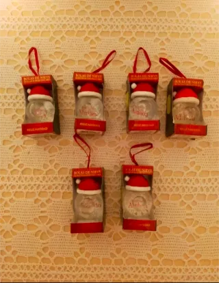 Bolas de Nieve Navideñas con nombre