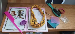 Cabeza de peinado Buki con accesorios