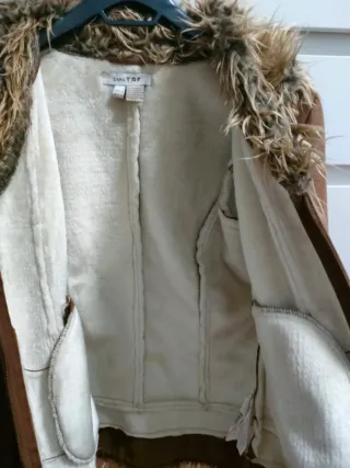 Chaqueta Zara pelo marrón