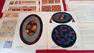 Folletos antiguos labores francesas Art Decó