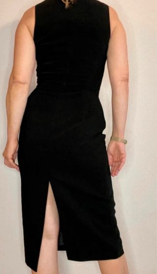 Vestido Negro Mango Talla M