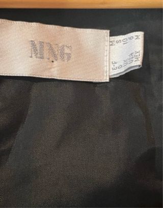 Vestido Negro Mango Talla M