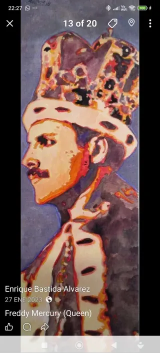 Cuadro Original Músico 20x60 cm 50 €