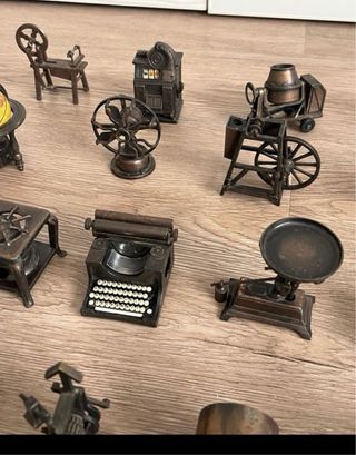 Colección sacapuntas bronce vintage