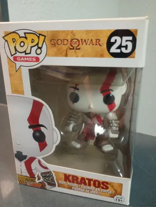 Lote God of War PS2, PS3 y Figura Funko Pop