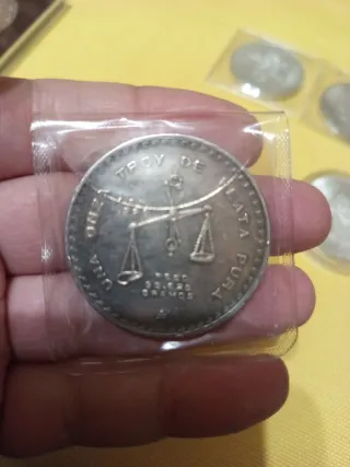 Lote 5 Monedas Plata México