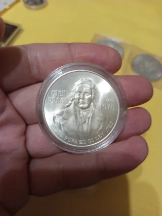 Lote 5 Monedas Plata México