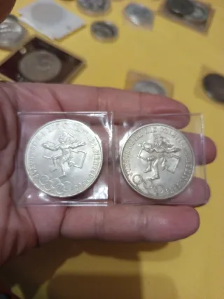 Lote 5 Monedas Plata México