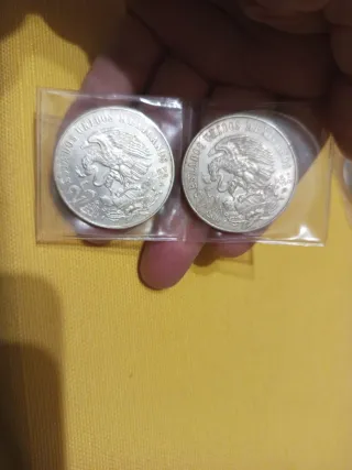 Lote 5 Monedas Plata México