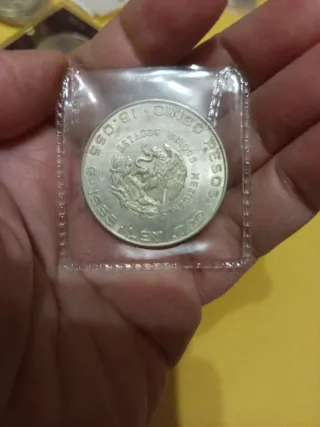 Lote 5 Monedas Plata México