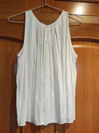 Top Mango Blanco Talla M