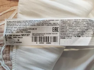 Top Mango Blanco Talla M