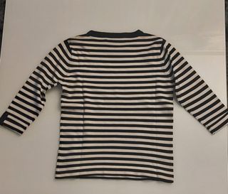 Jersey rayas blanco y negro mangas 3/4