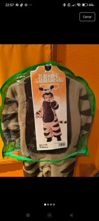 Disfraz de Tigre para bebé