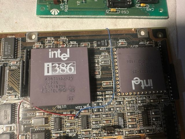 Schede retro vintage ZDS 386 DX25 + coprocessore