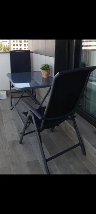 2 Sillas de exterior plegables y reclinables.