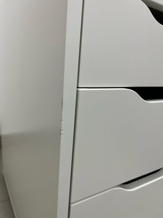 2 Cajoneras ALEX IKEA blanca 36x70 cm