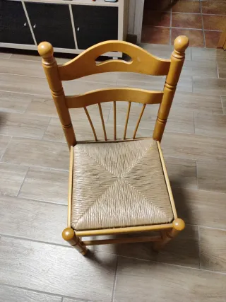 Mesa plegable con 1 cajón y dos sillas