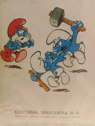 LOTE 5 TEBEOS OLE.LOS PITUFOS.SOPA DE PITUFOS.