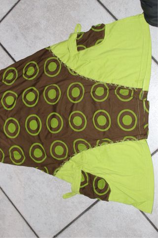 Abito boho etnico in cotone handmade Nepal