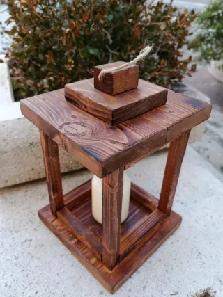 Portacandele in legno