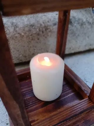 Portacandele in legno