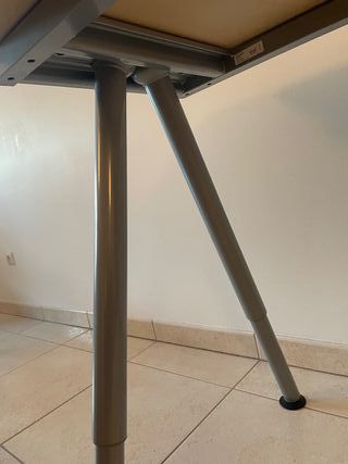 Secretária madeira e metal