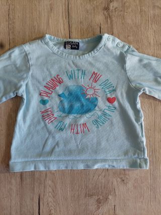 4 Magliette Manica Lunga 9-12 Mesi