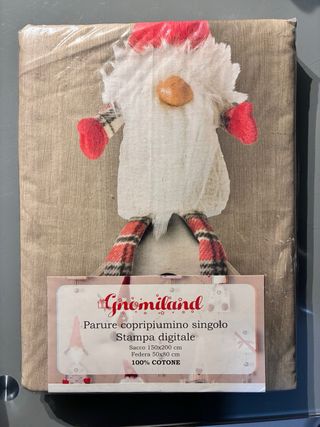 Parure copripiumino singolo Gnomiland Nuovo