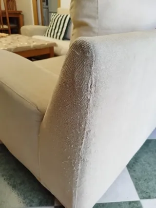 Sofá individual beige