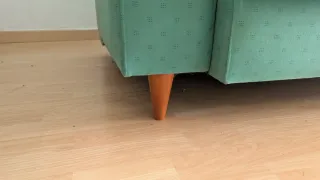 Sofá 3 plazas terciopelo verde