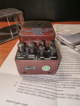 Behringer BSY600 Bass Synthesizer Pedal