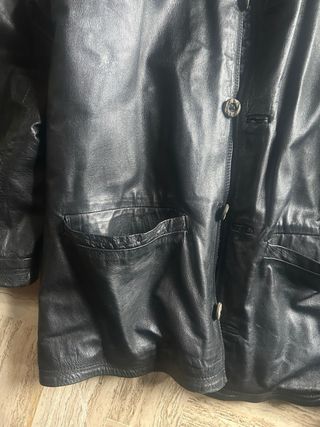 Giacca Pelle Vintage Sergio Dellario Nera